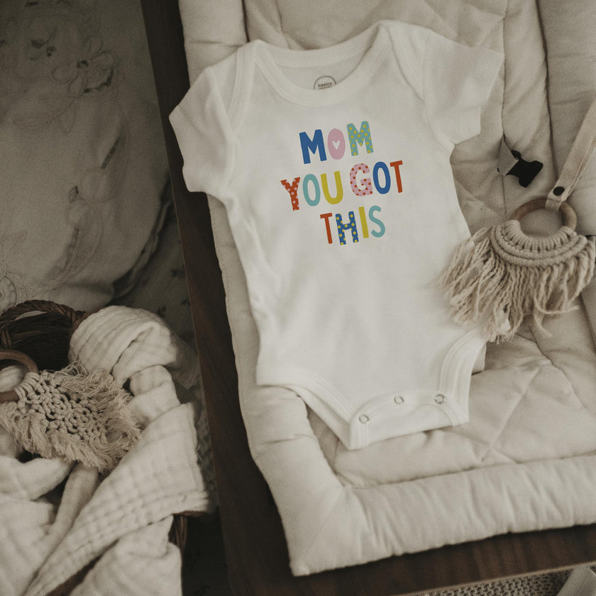 graphic bodysuit | mom you got this