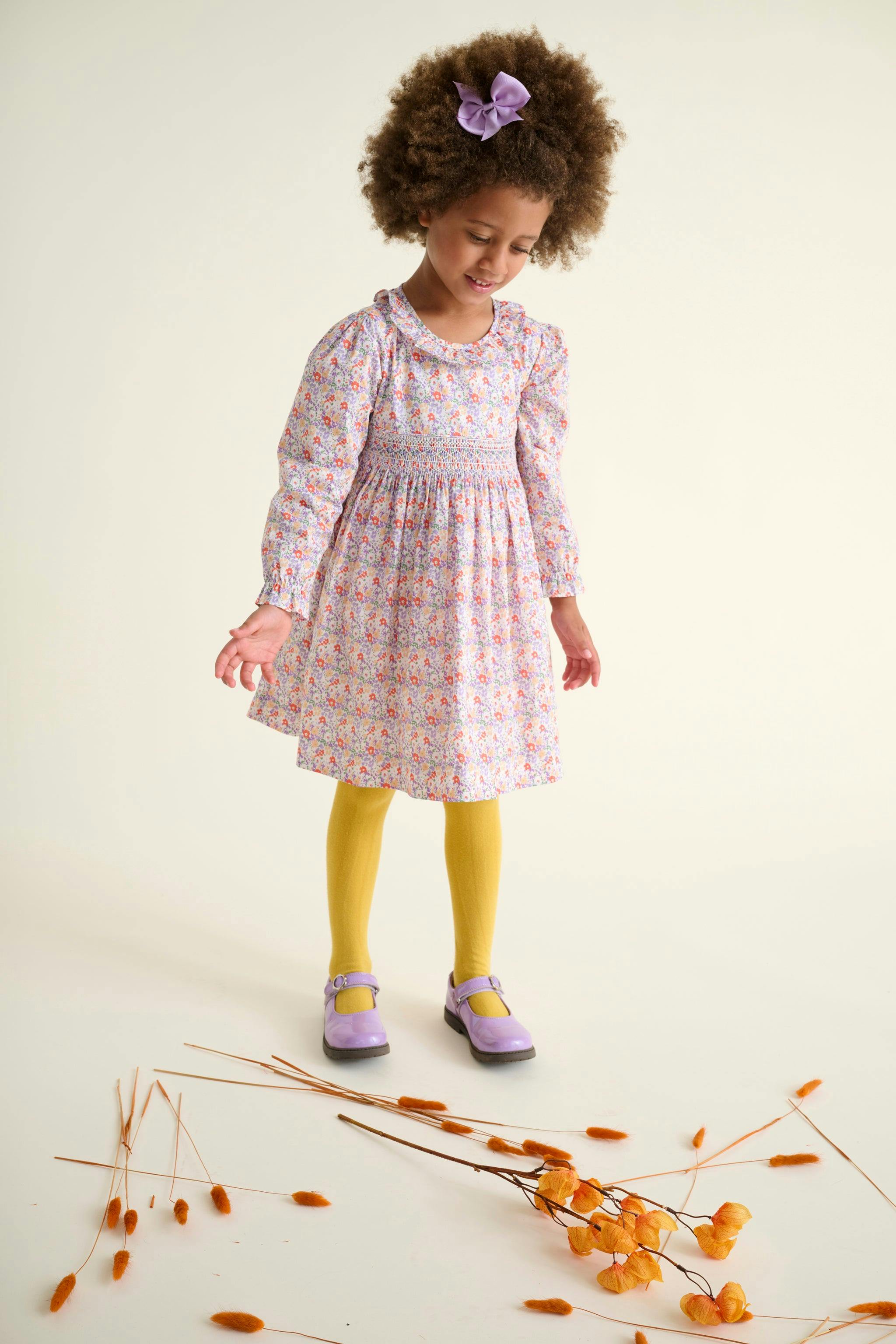 Smocked Girls Dress Coraline