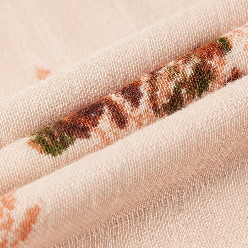 Floral Big Lovey Three-Layer Muslin Blanket
