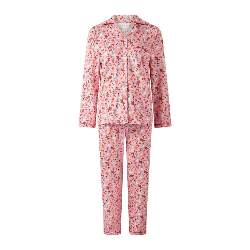 Womens' Gingerbread Jersey Pajamas