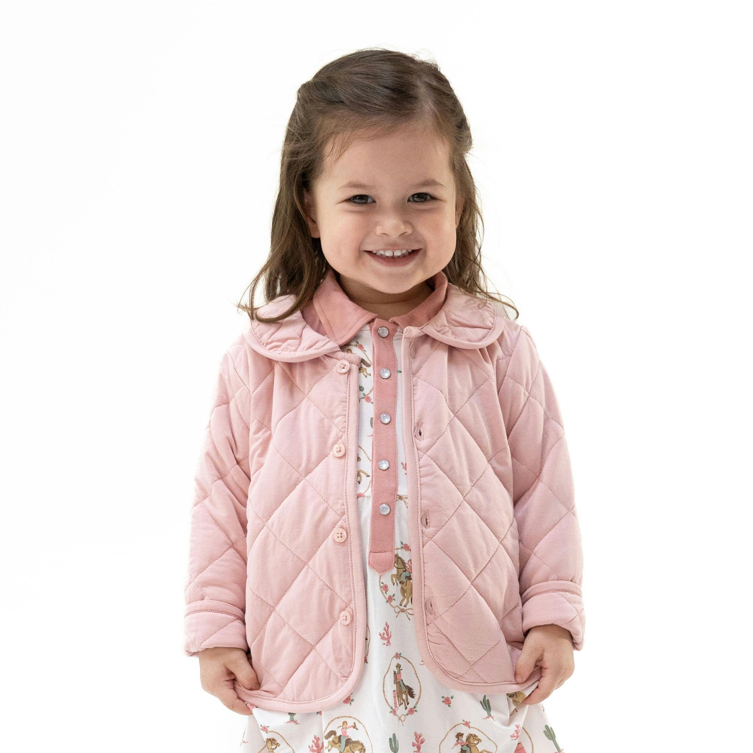 Solid Mellow Rose - Quilted Jacket