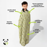 Sage & Spots Leopard Bamboo Sherpa Blanket