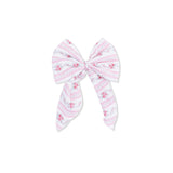 Winding Roses Stripe - Large Bow