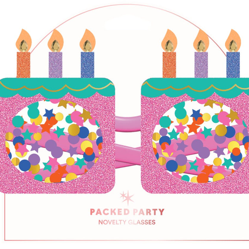 Cake Face Novelty Birthday Glasses