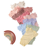 RORY 10-Pack Short Sleeve Ruffle Bodysuits