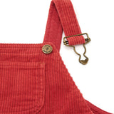 Robin Red Chunky Cord Overalls