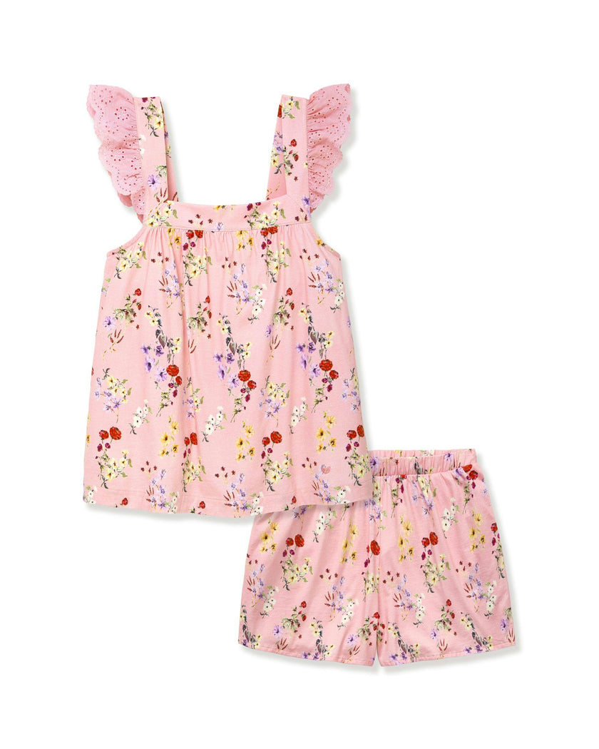 Women's Pima Clara Short Set in Blush Brilliant Botanical
