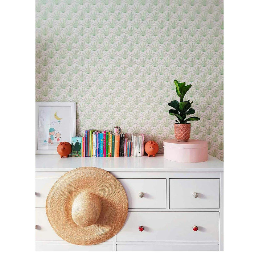 Papier peint MARACAS coloris Poudré
