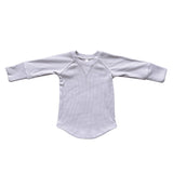 Girls Ribbed Top in Lavender Cloud