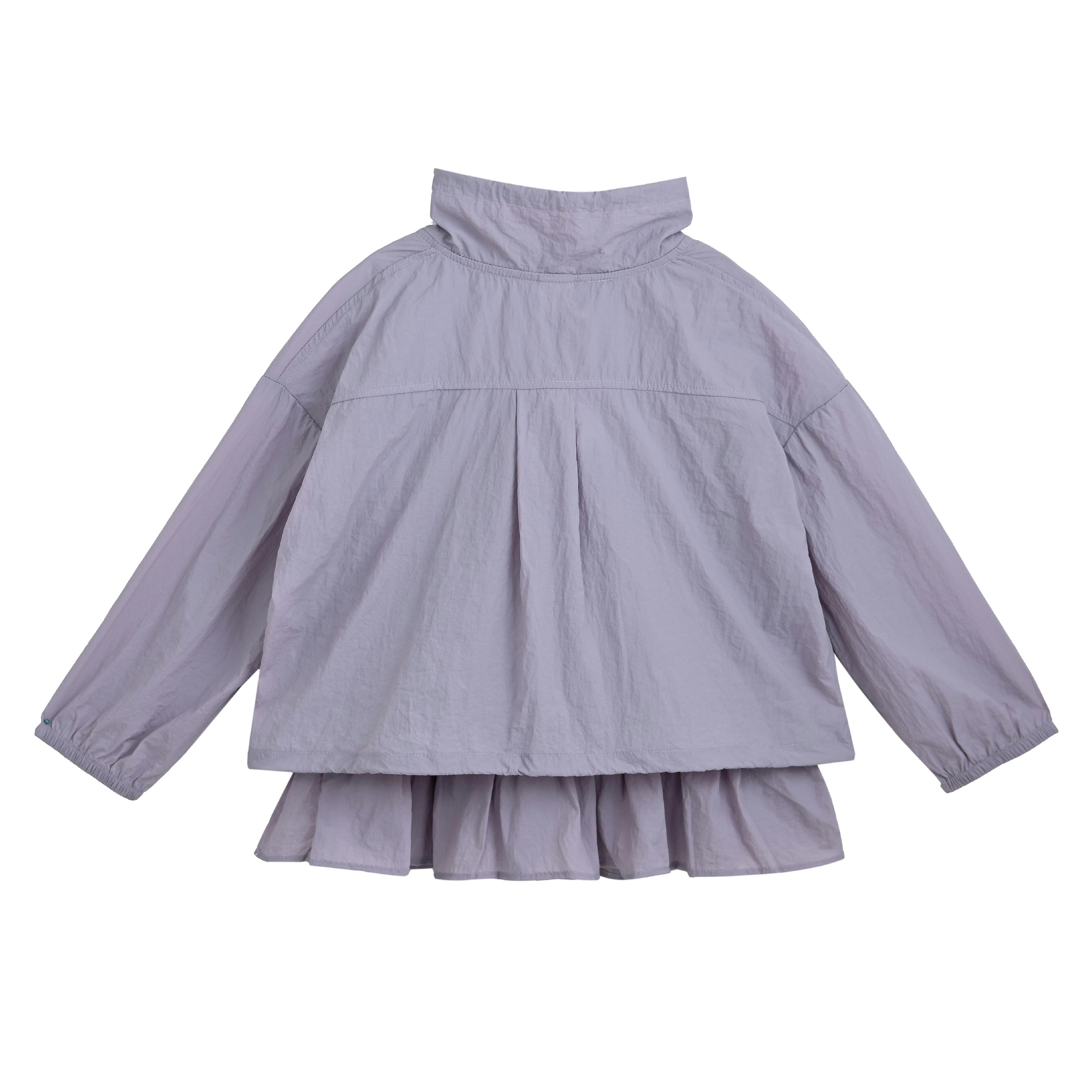 Purple Ruffle Top & Jacket Duo