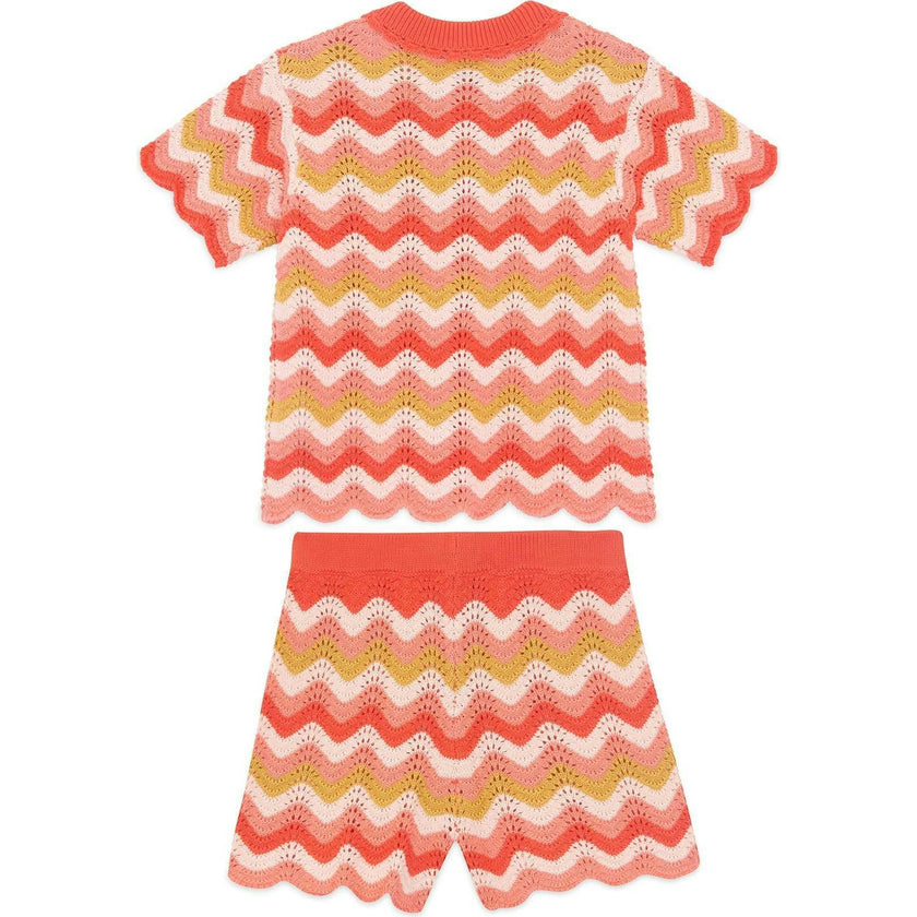BONTON Ninon Knit Shorts Set - Rose Amor