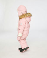 Baby Snug One Piece Snowsuit Adapted For Car Seats Pale Dusty Pink