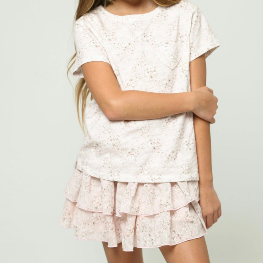 T-shirt Mini Pink Roses