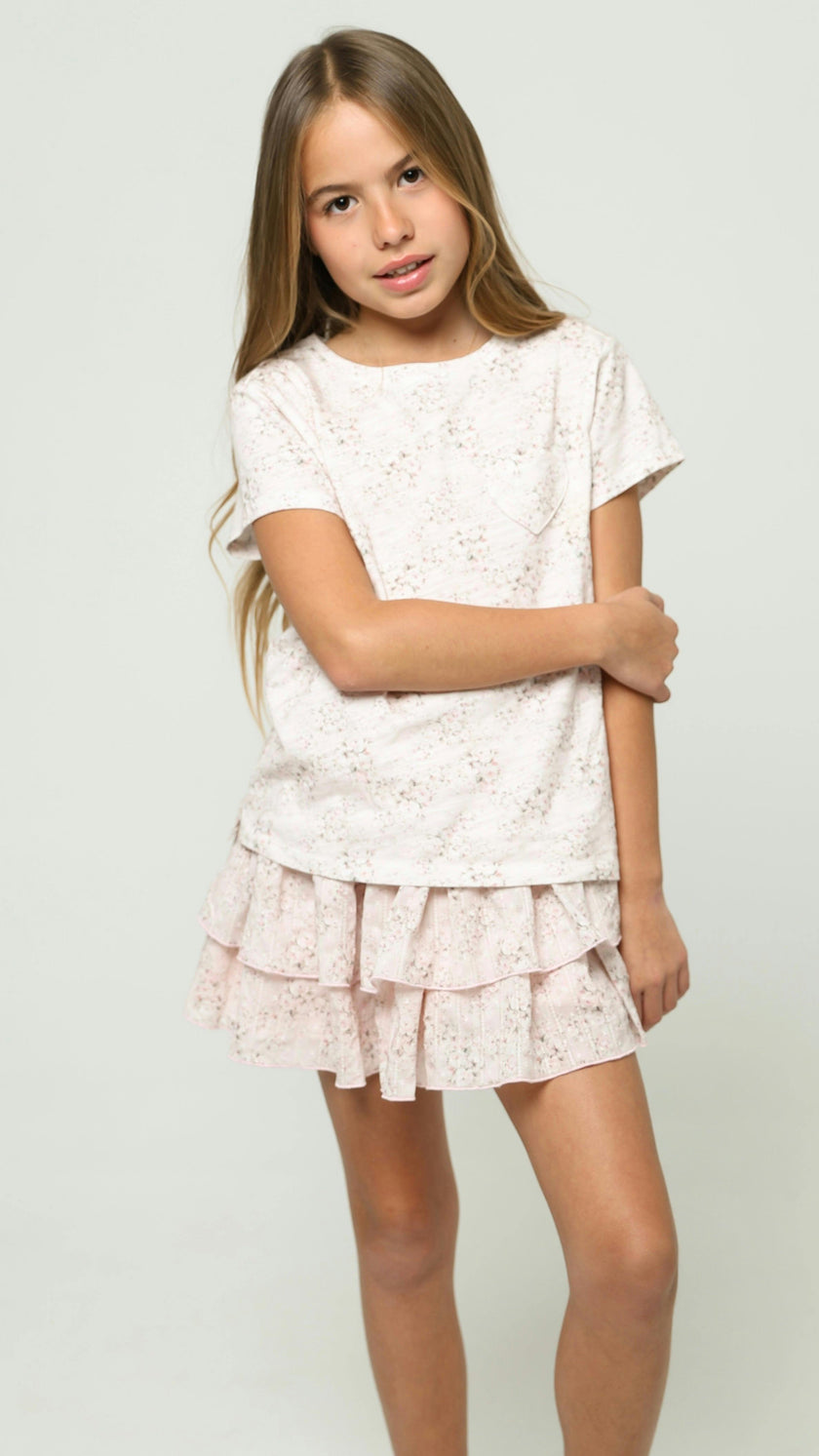 T-shirt Mini Pink Roses