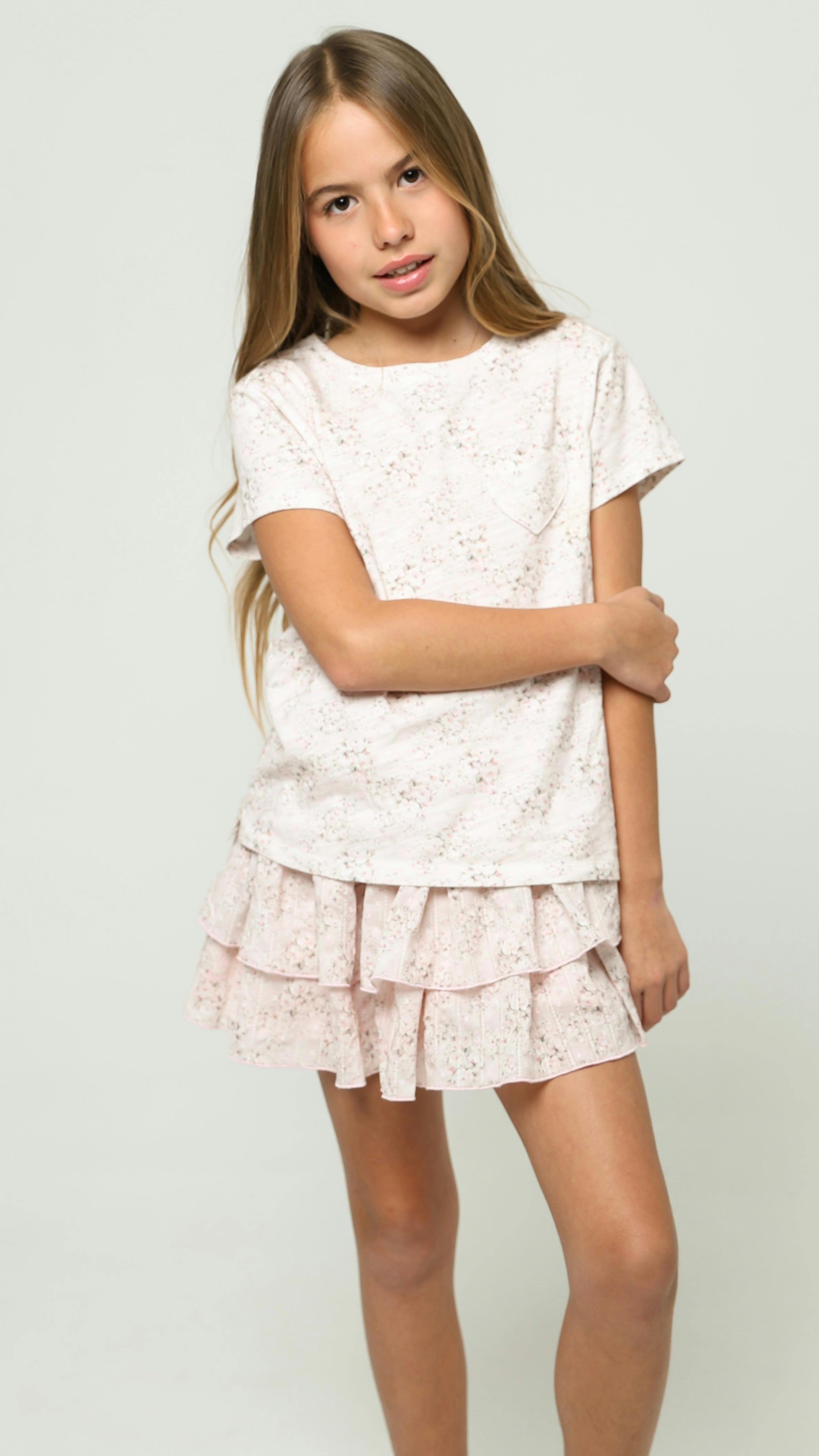 T-shirt Mini Pink Roses