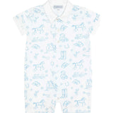 Blue Lone Star Toile&nbsp;Romper