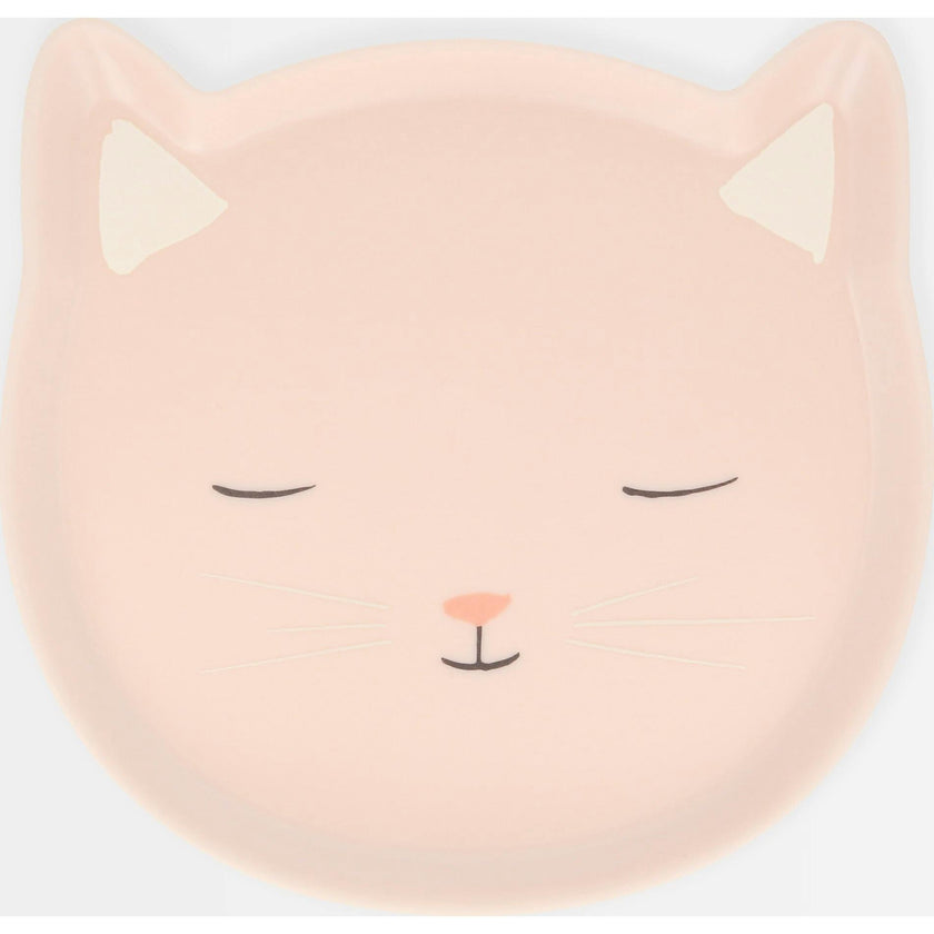 Reusable Pink Cat Plate