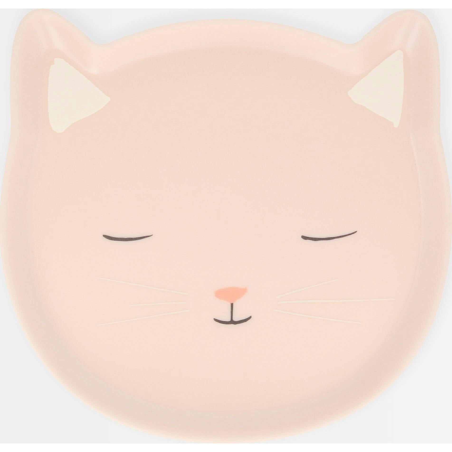 Reusable Pink Cat Plate