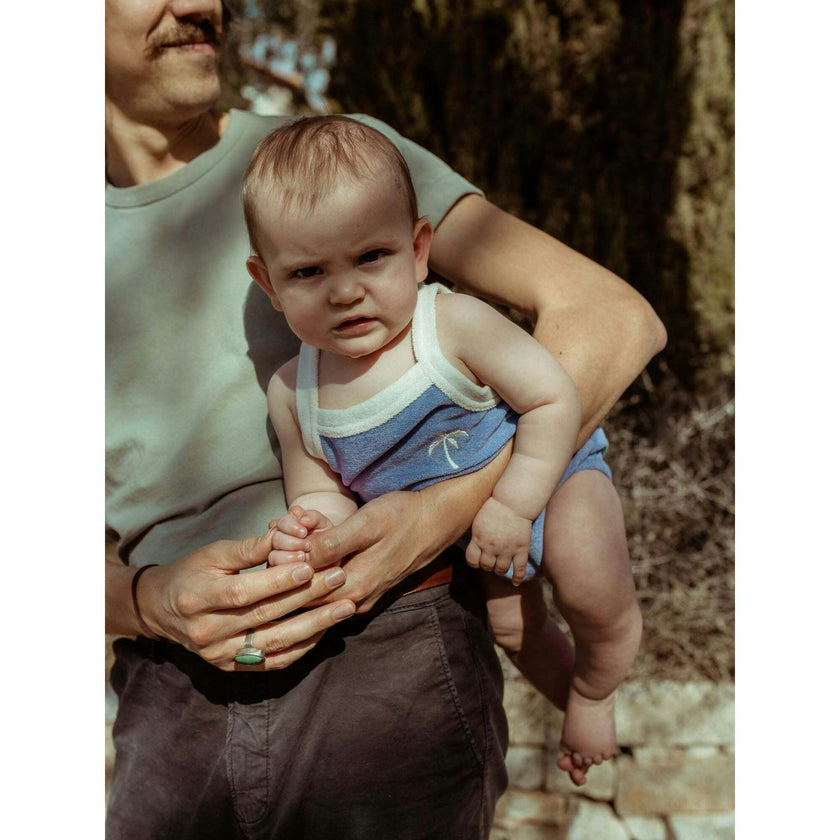children's terry romper - berry breeze