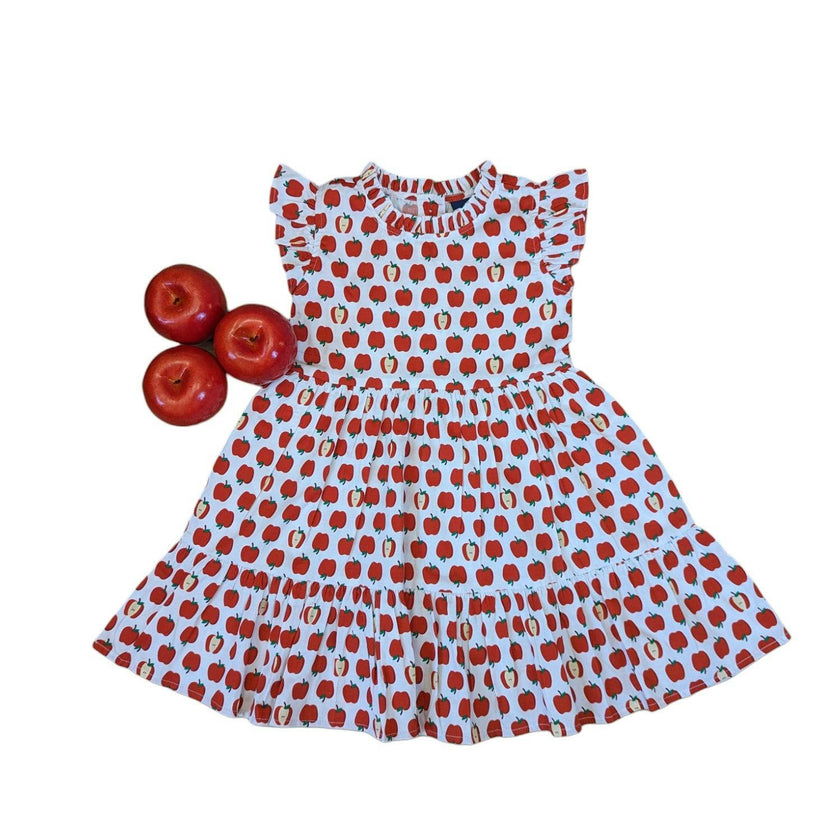 Red Delicious Ruffle Dress