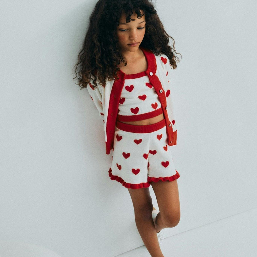 Maqui Top Hearts Jacquard