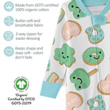 CRUZ Snug Fit Footed Baby Girls Pajamas