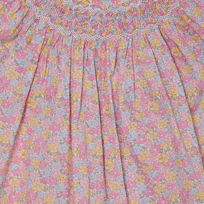 Made With Liberty Fabric Smocked Girls Blouse Isabella