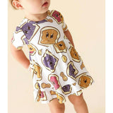 Peanut Butter Jelly Time Ruffled Twirl Bodysuit Dress