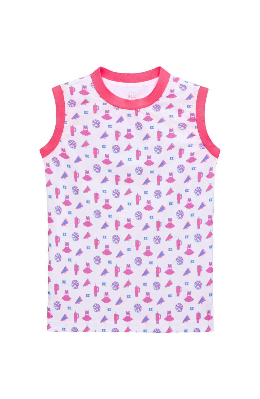 tutu print muscle tank