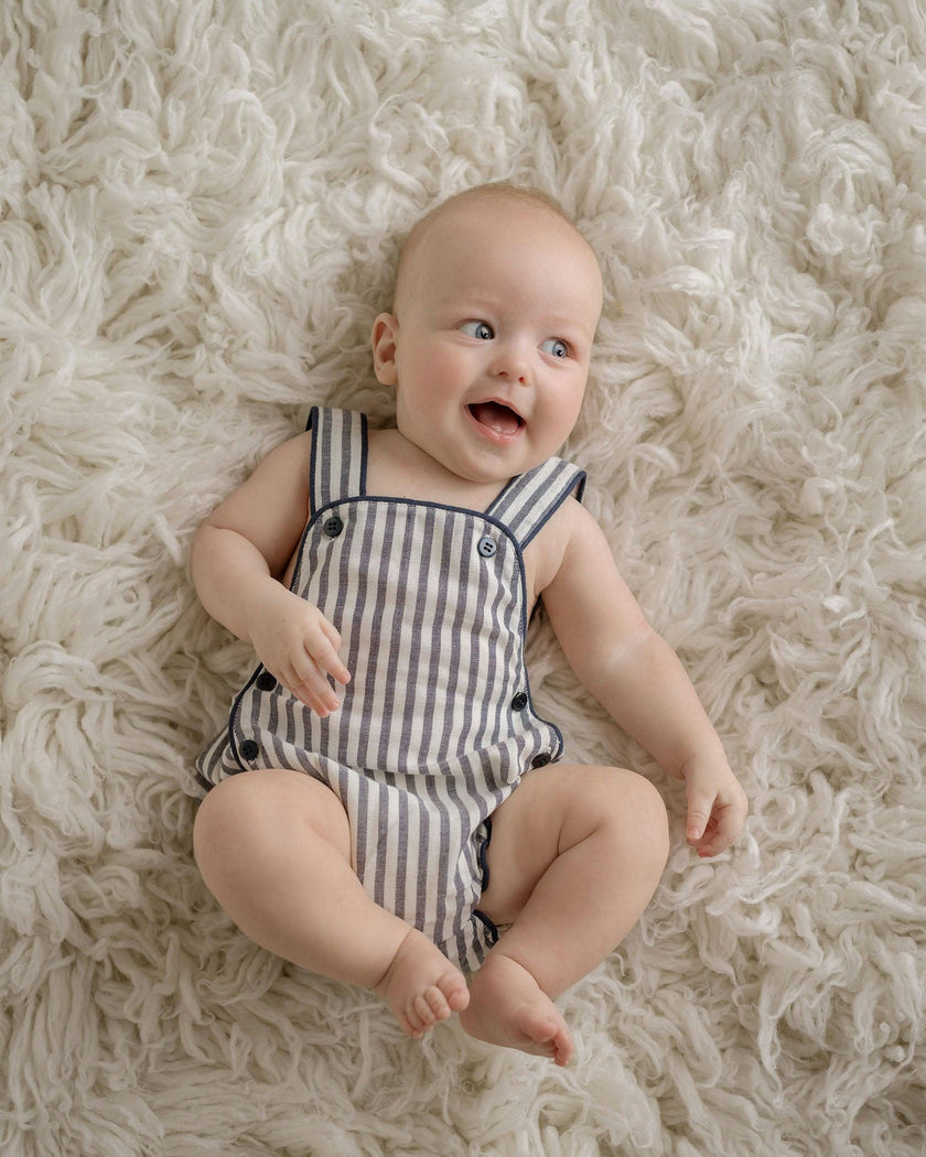 Robbie Linen Sleeveless Bubble Romper