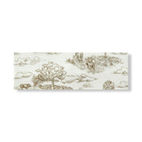 Country Toile Luxe Stretch Knotted Headband
