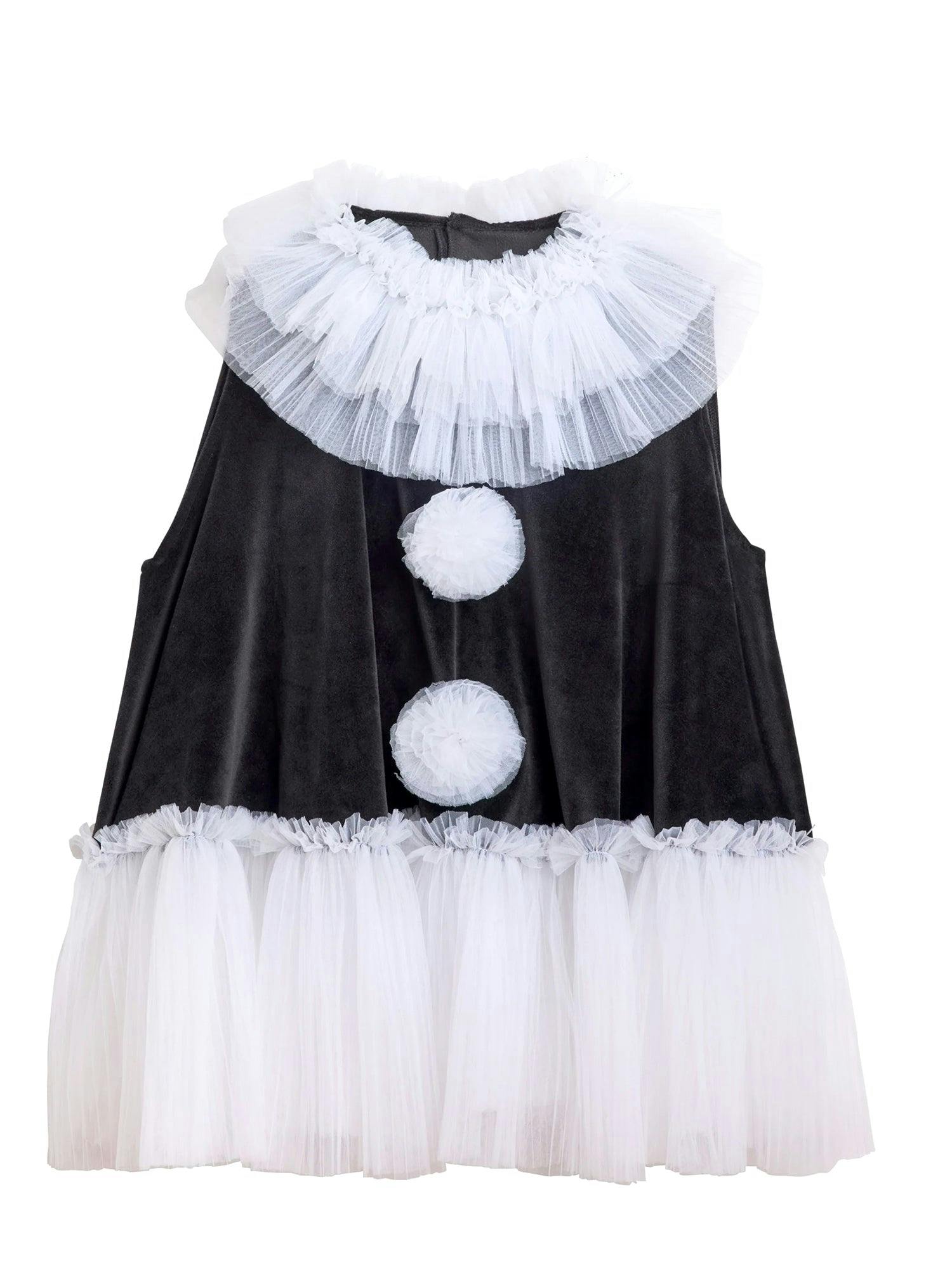 Pierrot Clown Cape For Kids