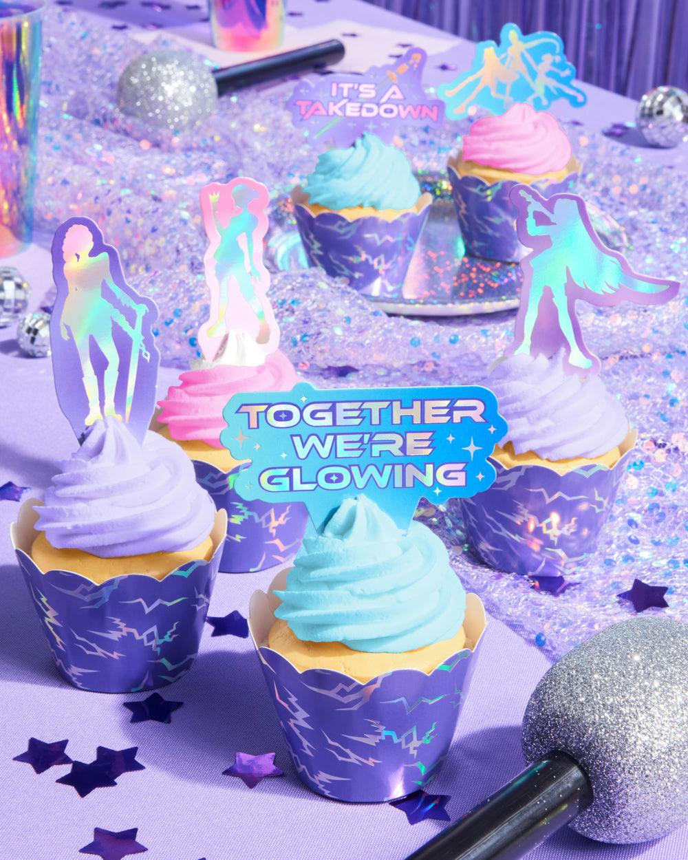 Takedown Cupcake Toppers - 24 pc set