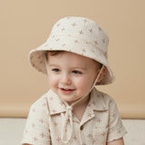 Organic Bucket Sun Hat - Cross