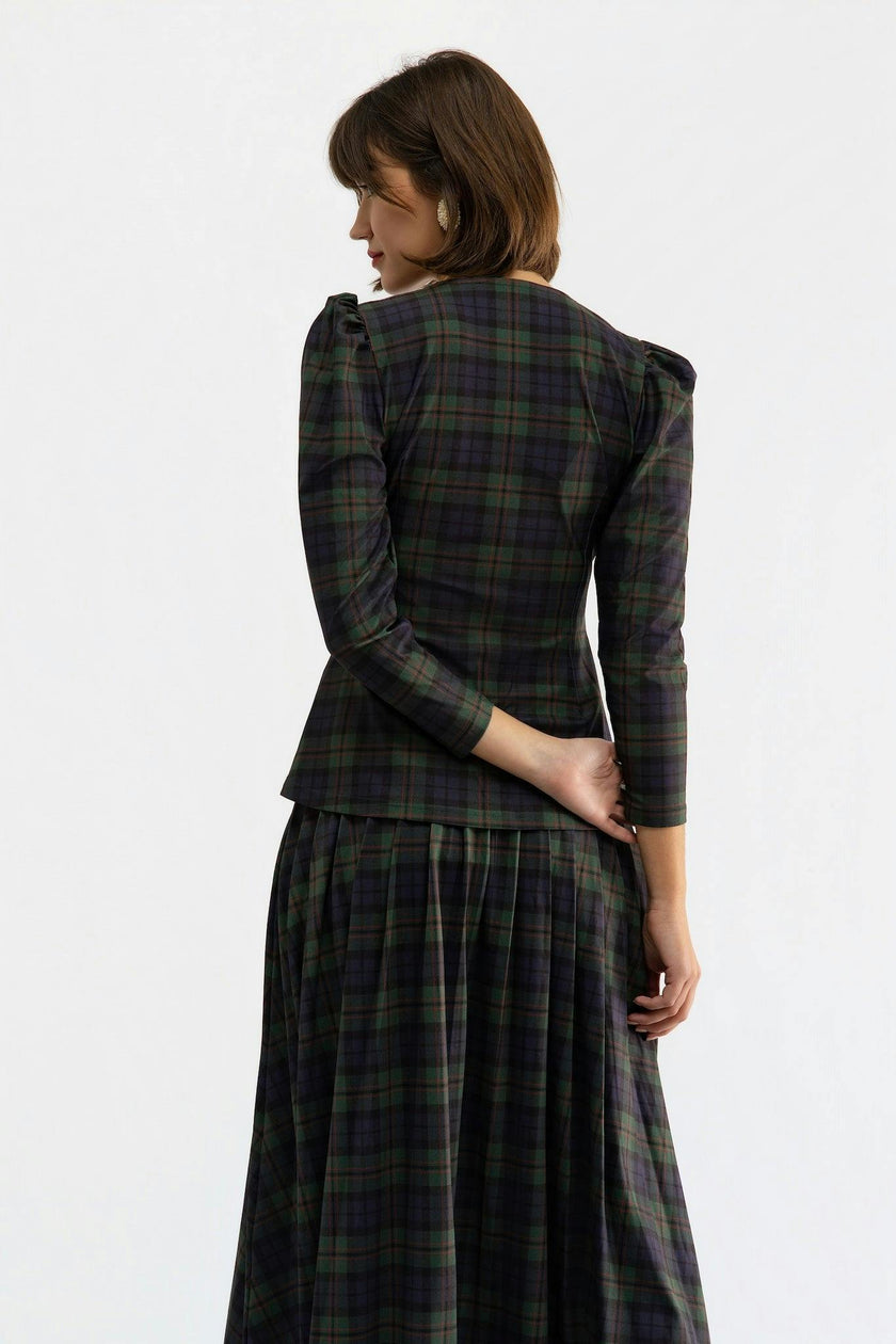 Kelly Top - Glade Plaid