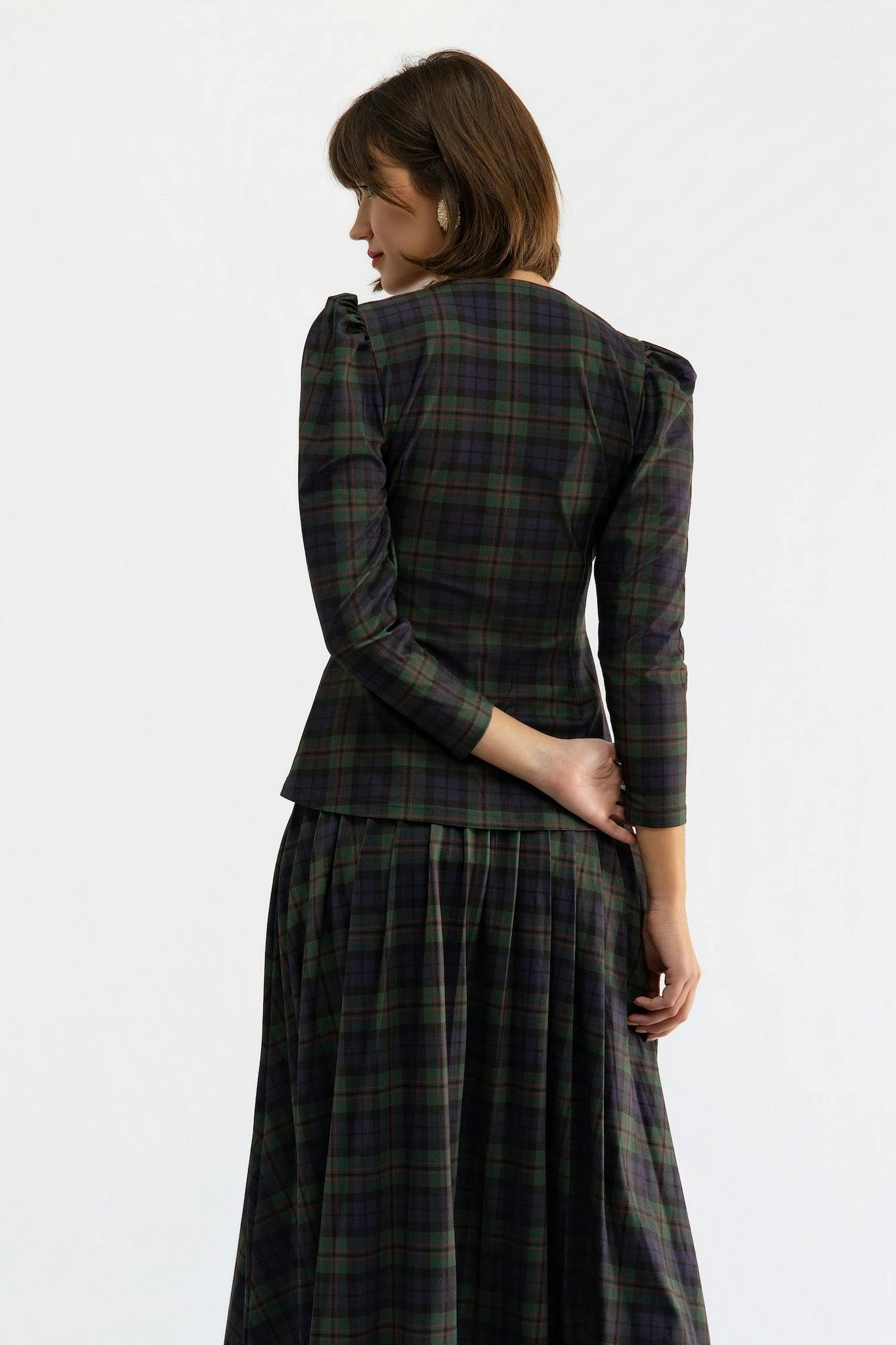 Kelly Top - Glade Plaid