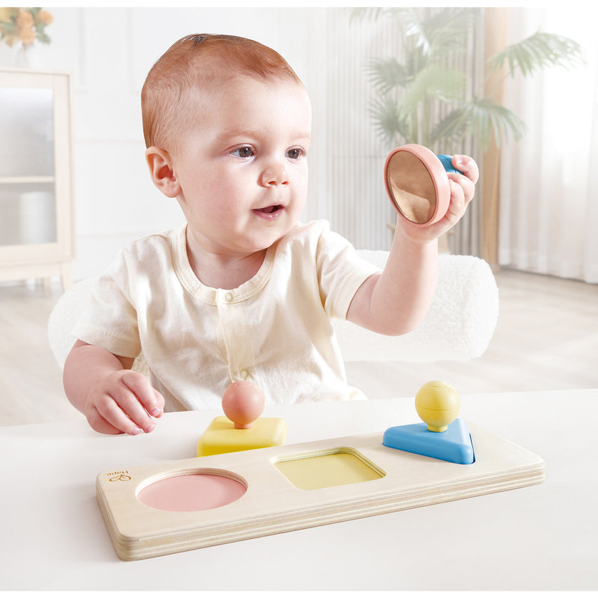 : Wooden Montessori Mirror S Puzzle Sensory Toy