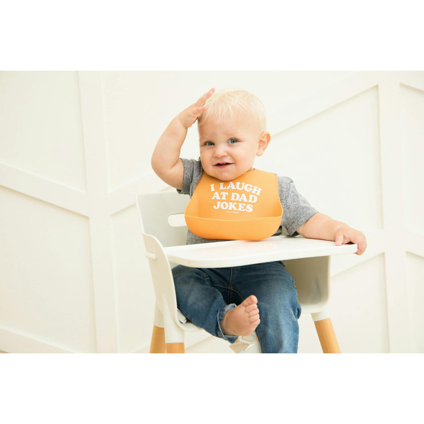 I Laugh at Dad Jokes Wonder Bib