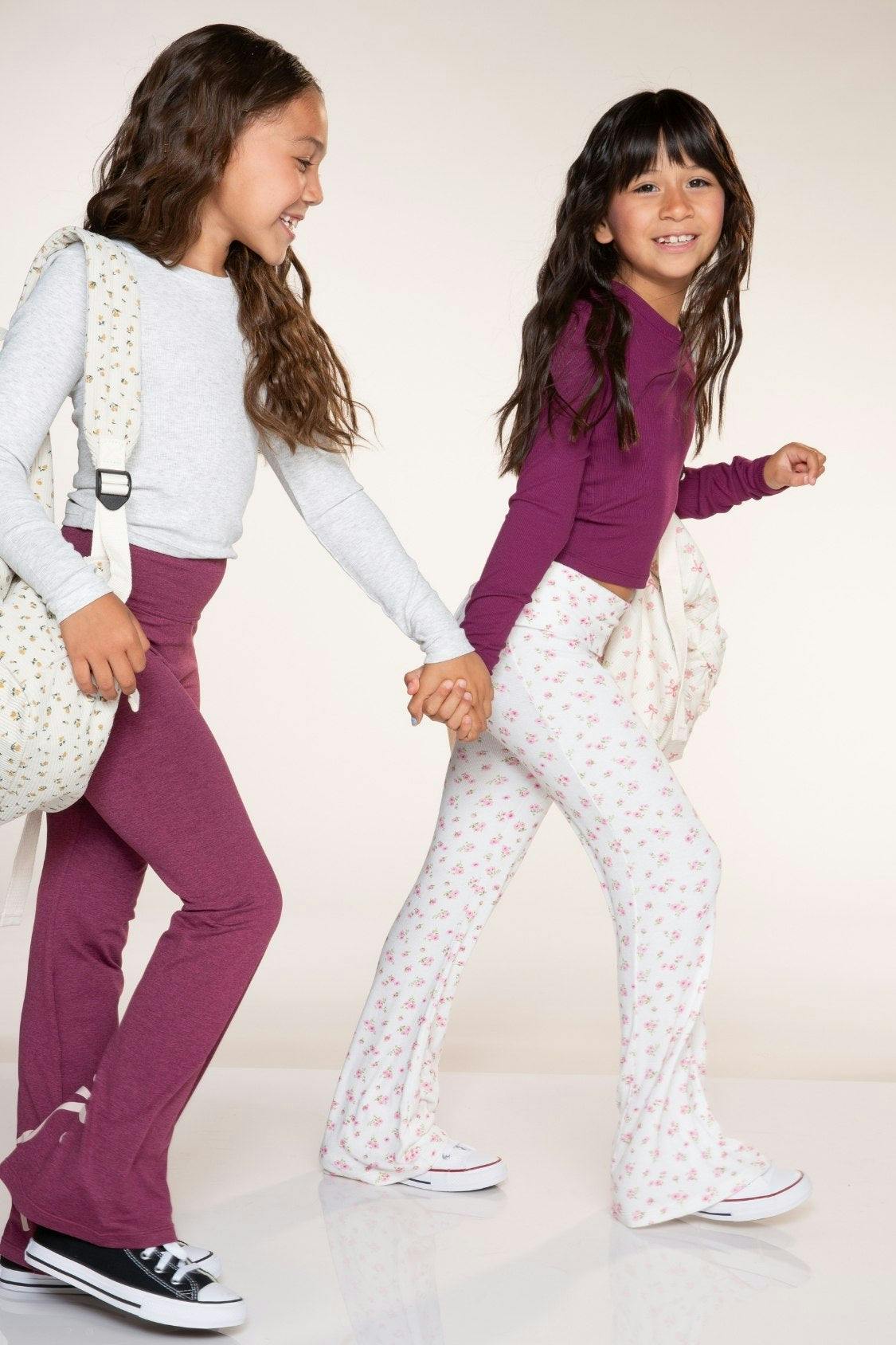 Foldover Rib Flare Legging