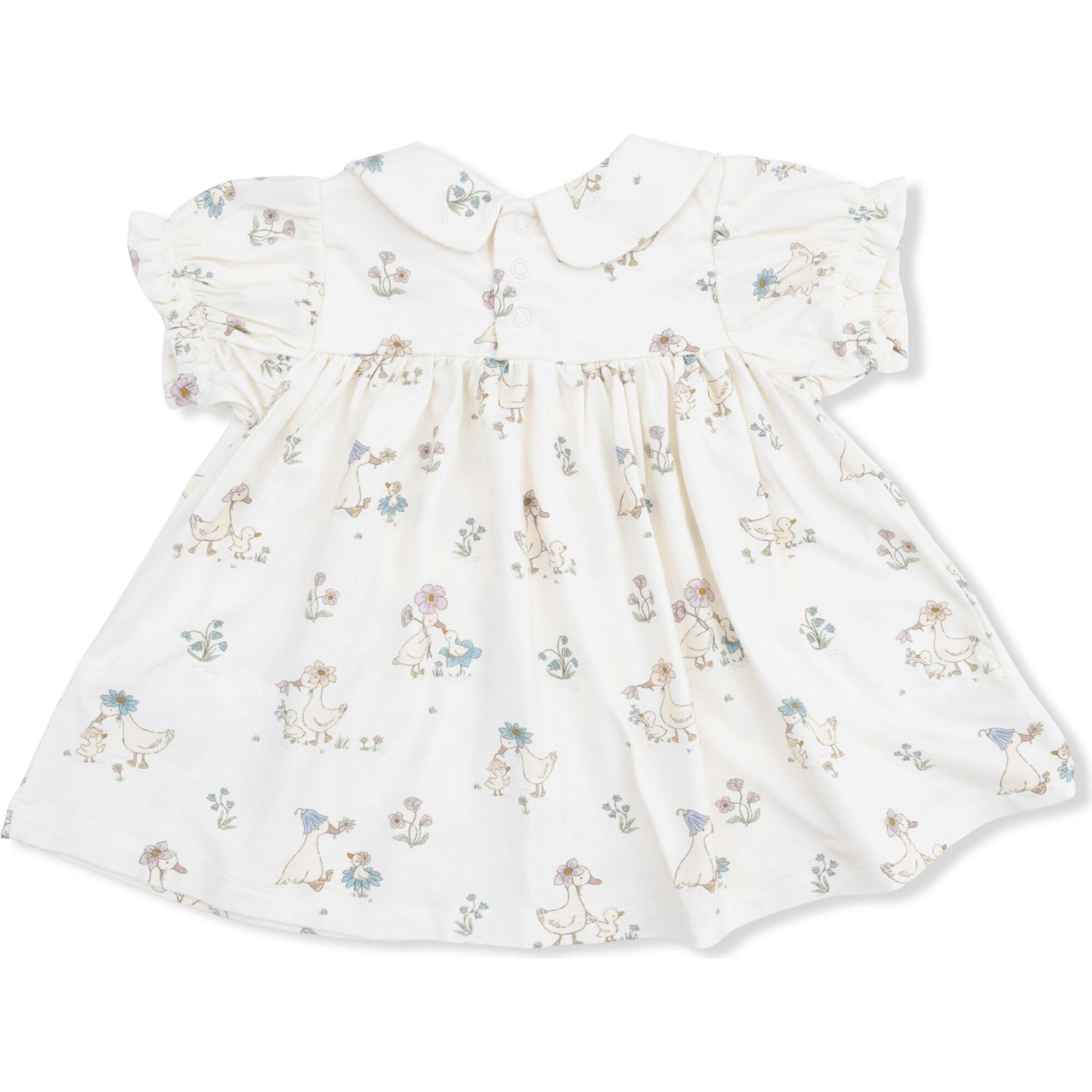 Flower Ducklings - Smocked Dress Set with Headband