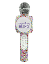 Confetti Bling Karaoke Microphone & Bluetooth Speaker