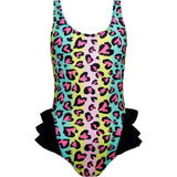 Donna Animal Print Sleeveless One-Piece Swimsuit