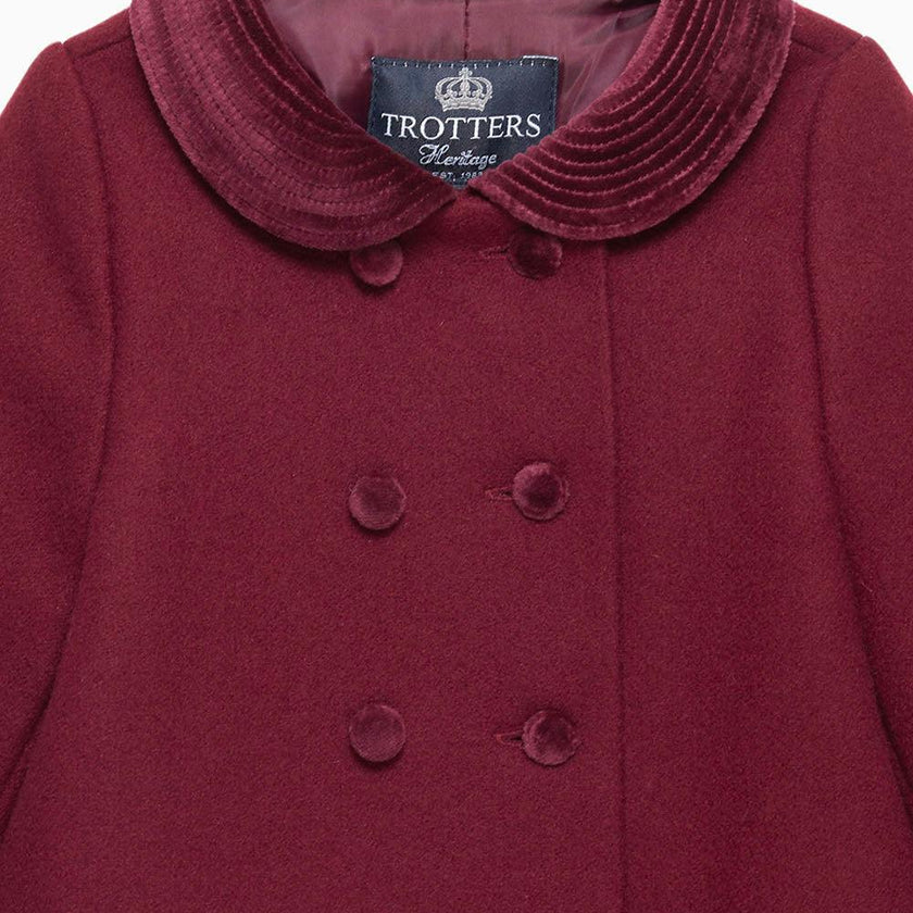 Baby Classic Coat in Burgundy