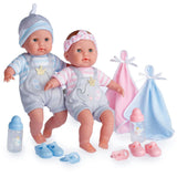 Nonis Boutique: 15" Twin Dolls - Pink & Blue