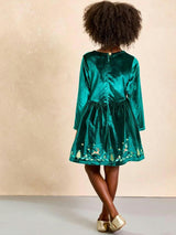 Green Holiday Dress for Girls