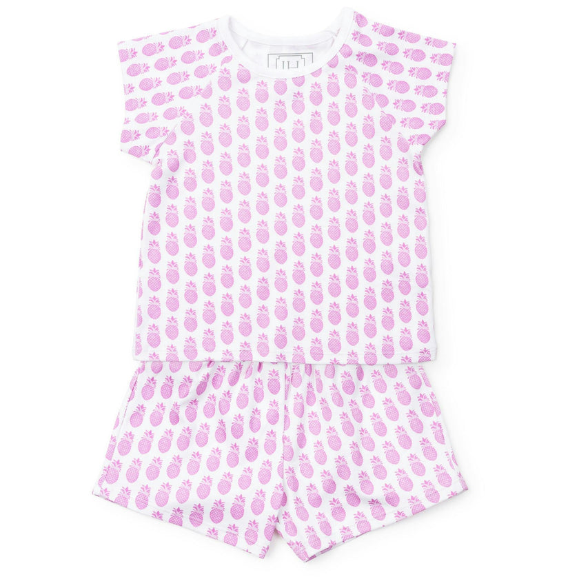 Emery Girls' Short Set - Palm Beach Pineapples