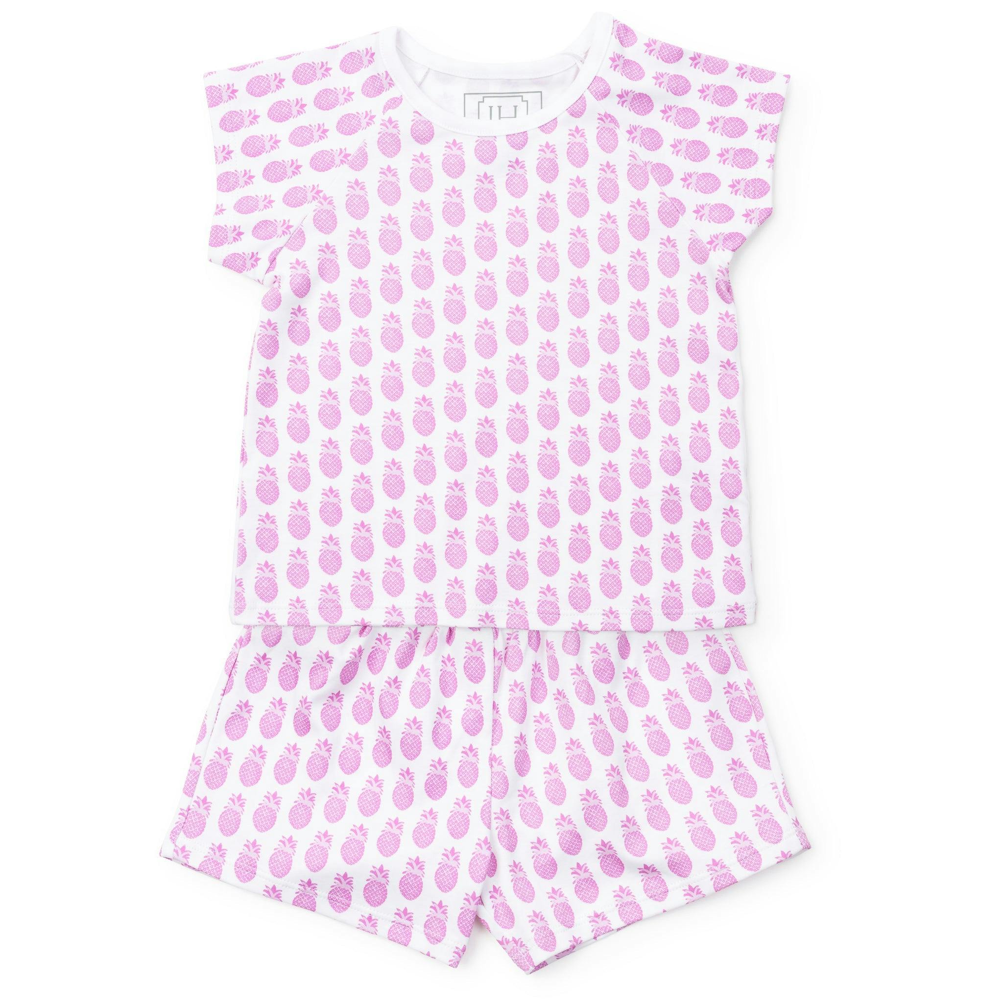 Emery Girls' Short Set - Palm Beach Pineapples