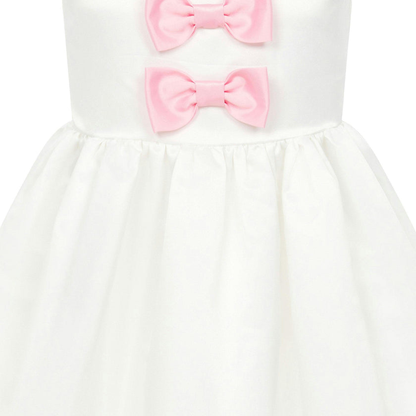 Joy Satin Bows Occasion Party Dress