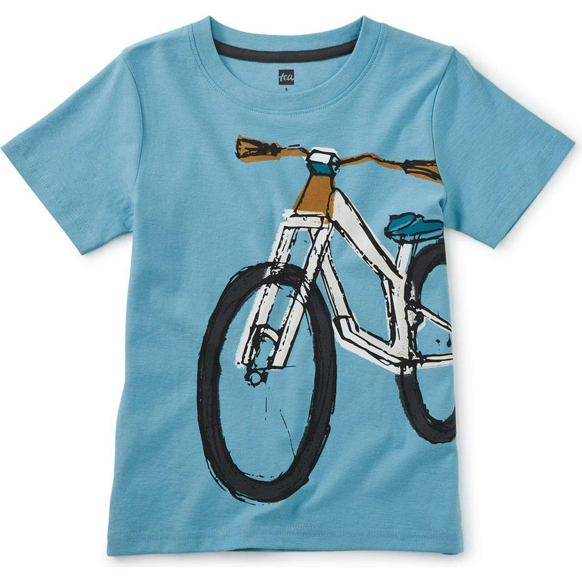 Mountain Bike Graphic Tee, Blue