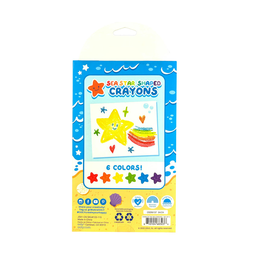 Stars of the Sea Crayons - Set of 6